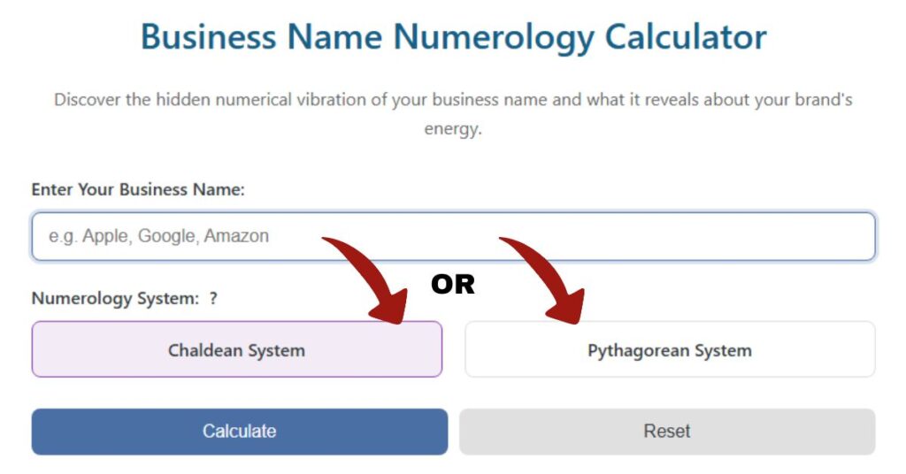 business name numerology calculator