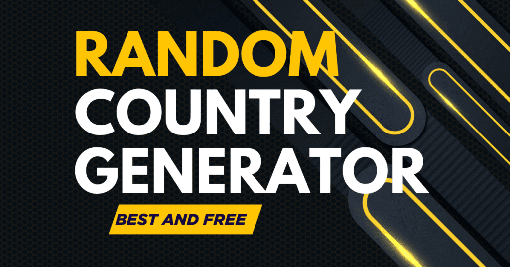 Random Country Generator